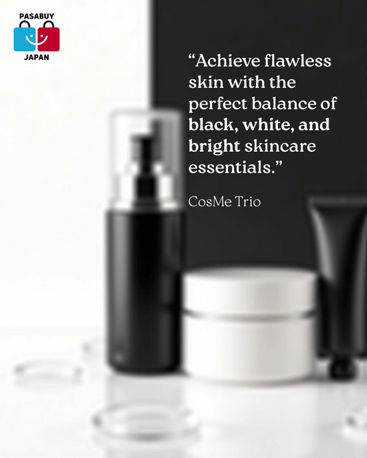 The CosMe 'Black, White, & Bright' Trio for Flawless Skin