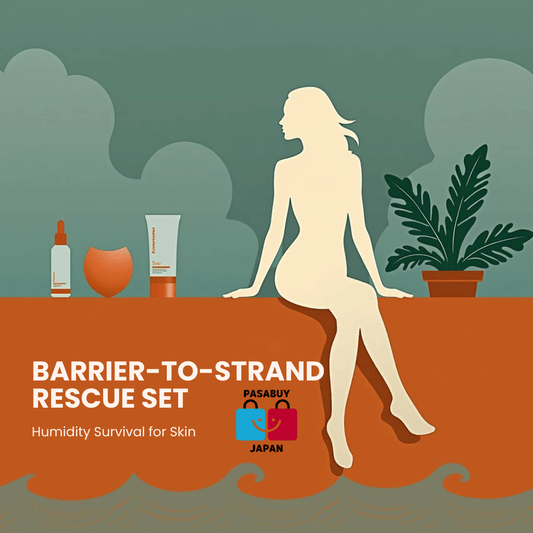 Barrier-to-Strand Rescue: Ceramide Skin + Deep-Repair Hair (The Humidity Survival Set)