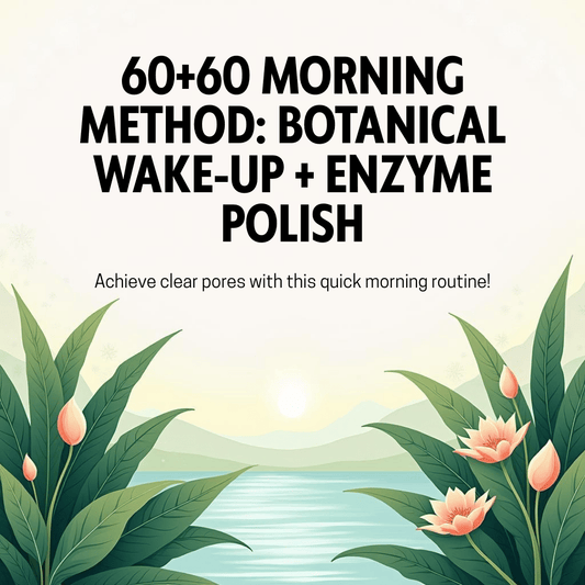 60+60 Morning Method: Botanical Wake‑Up + Enzyme Polish for Clear Pores on Busy Days