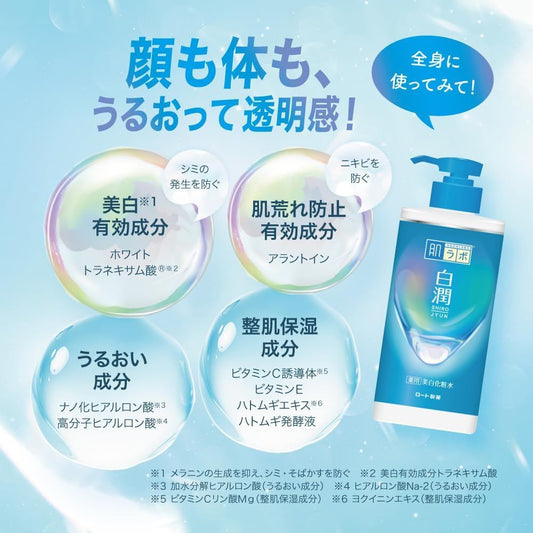 HADALABO Hakujun Whitening Lotion 400ml: Transform Your Skin with Japanese Skincare Excellence
