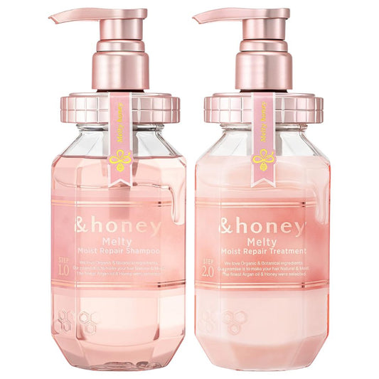 &HONEY Moist Repair Hair Shampoo & Treatment Set 440ml: Transform Your Hair with Japanese Luxury