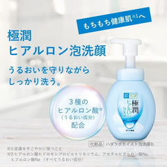 HADALABO Gokujun Premium Hyaluronic Foam Facial Cleanser Set 530g