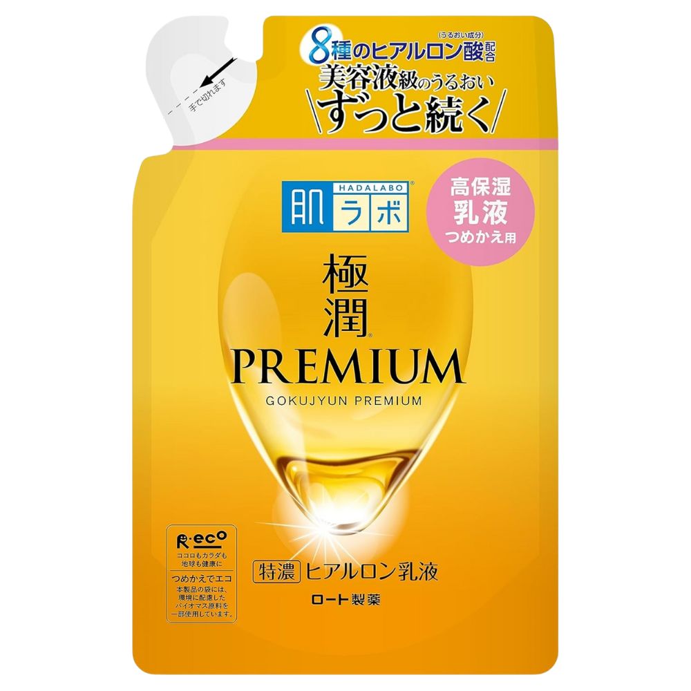 HADALABO Gokujun Premium Hyaluronic Lotion Refill 140ml